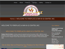 Tablet Screenshot of fireplacecenterkc.com